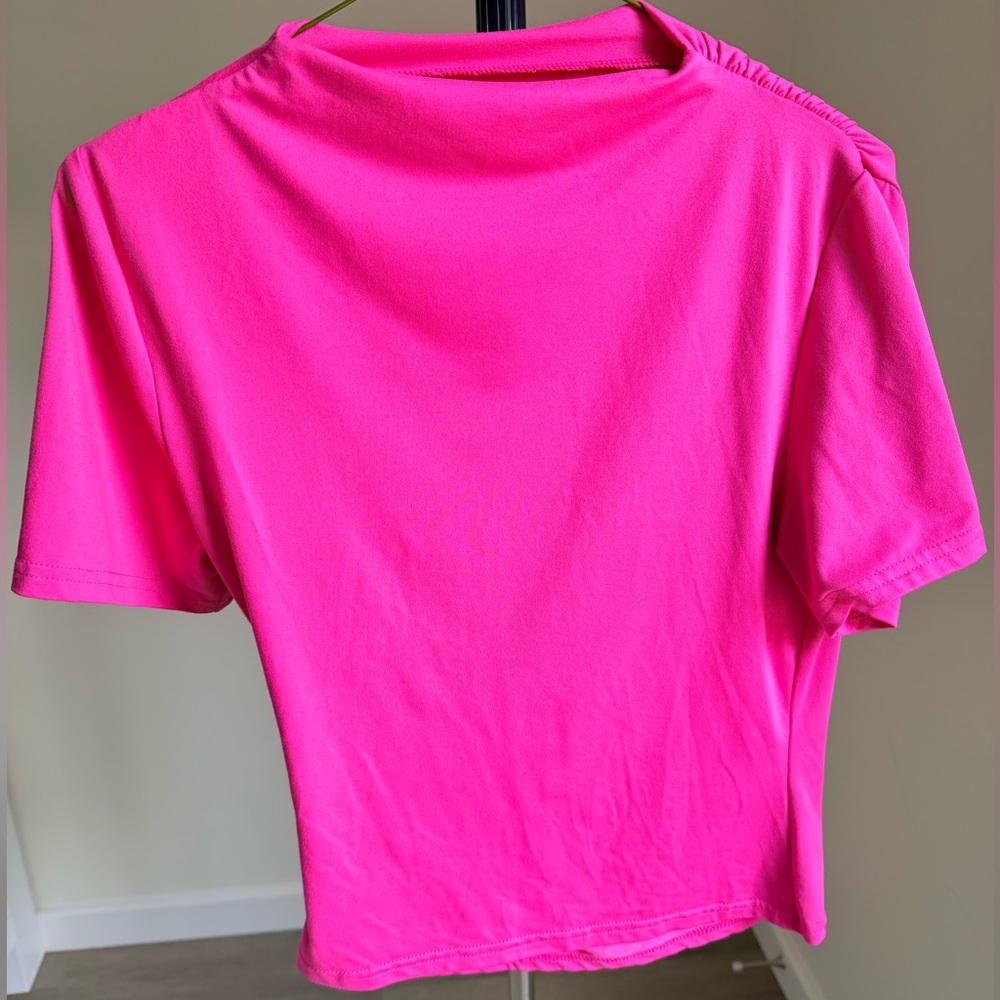 SHEIN Hot Pink Short Sleeve top